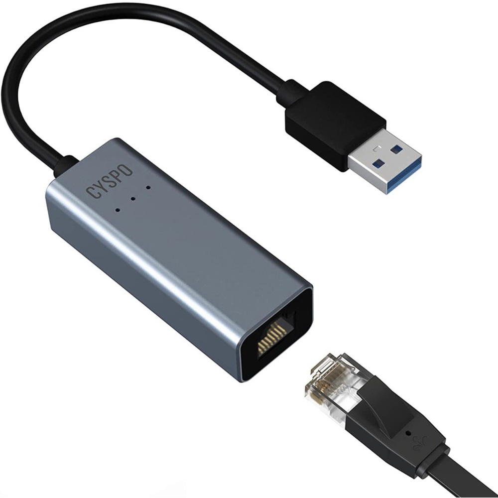 USB 3.0 to 10/100/1000 Gigabit Ethernet Adapter for Laptop Plug & Play